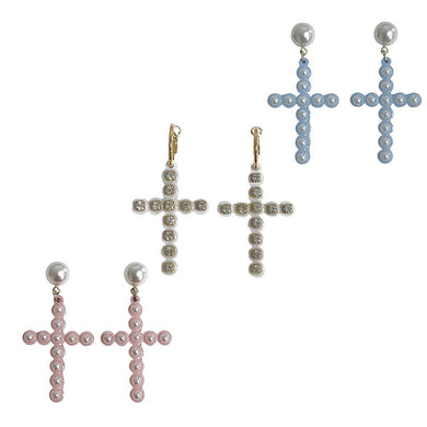 Cross Earrings© - 3 Colors + 3 Designs