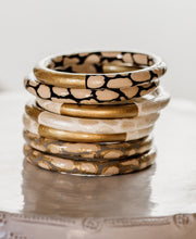 Load image into Gallery viewer, Print Two-Tone Bangle©  - 4 Color Options