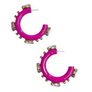 Emily Gray Hoops© - 4 Color Options