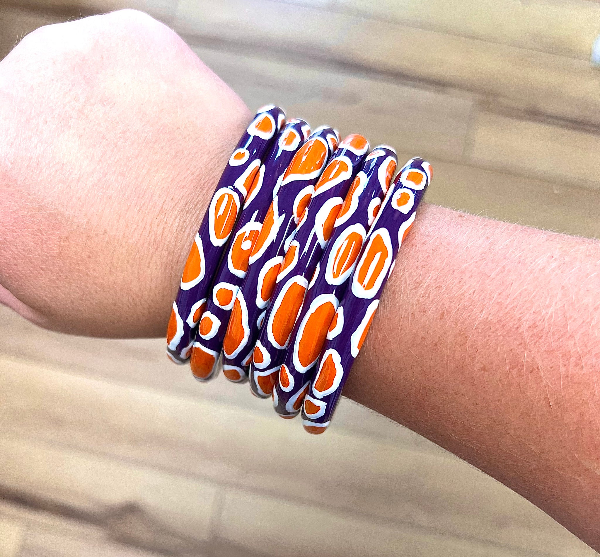 Game Day Oyster Bangles 13 Options Mae Wearable Art
