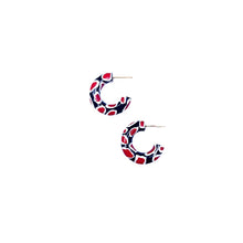 Load image into Gallery viewer, GAME DAY - Oyster Print Hoops + Huggies