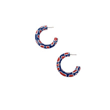 Load image into Gallery viewer, GAME DAY - Oyster Print Hoops + Huggies