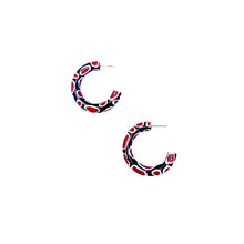 Load image into Gallery viewer, GAME DAY - Oyster Print Hoops + Huggies
