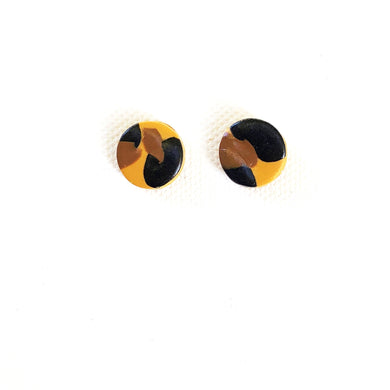 Small Button Stud - Marigold