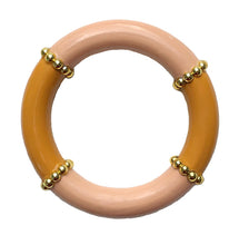 Load image into Gallery viewer, Thick Bangle with Gold Studs© - 4 Color Options