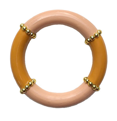 Thick Bangle with Gold Studs© - 4 Color Options
