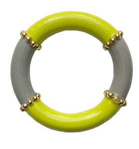 Thick Bangle with Gold Studs© - 4 Color Options