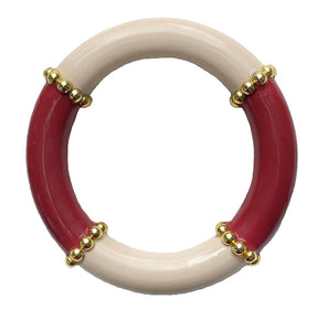 Thick Bangle with Gold Studs© - 4 Color Options