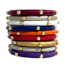 Load image into Gallery viewer, Solid Stud Bangles© - 74 Color Options