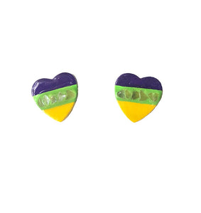 Mardi Gras Mini Heart