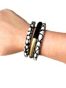 Solid Two-Tone Bangle©  - 9 Color Options