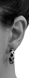 Oyster Print Hoops© - 2 Size Options