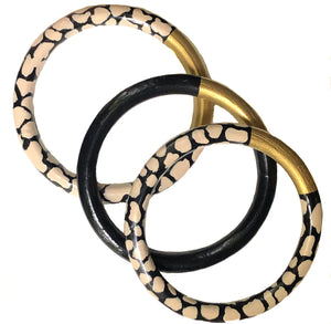 Print Two-Tone Bangle©  - 4 Color Options