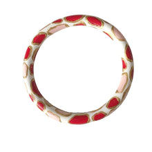 Load image into Gallery viewer, Oyster Bangle© - True Red + Ballet Pink
