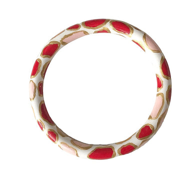 Oyster Bangle© - True Red + Ballet Pink
