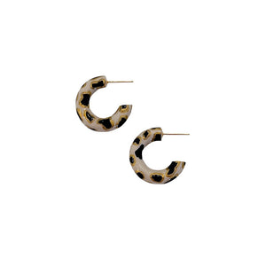 Oyster Print Hoops© - 2 Size Options