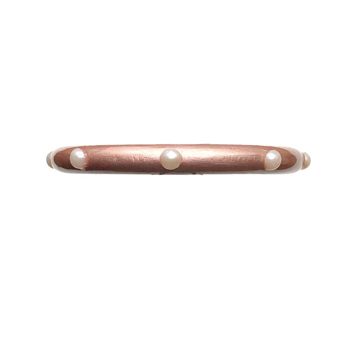 Metallic Pearl Stud Bangles© - 6 Color Options